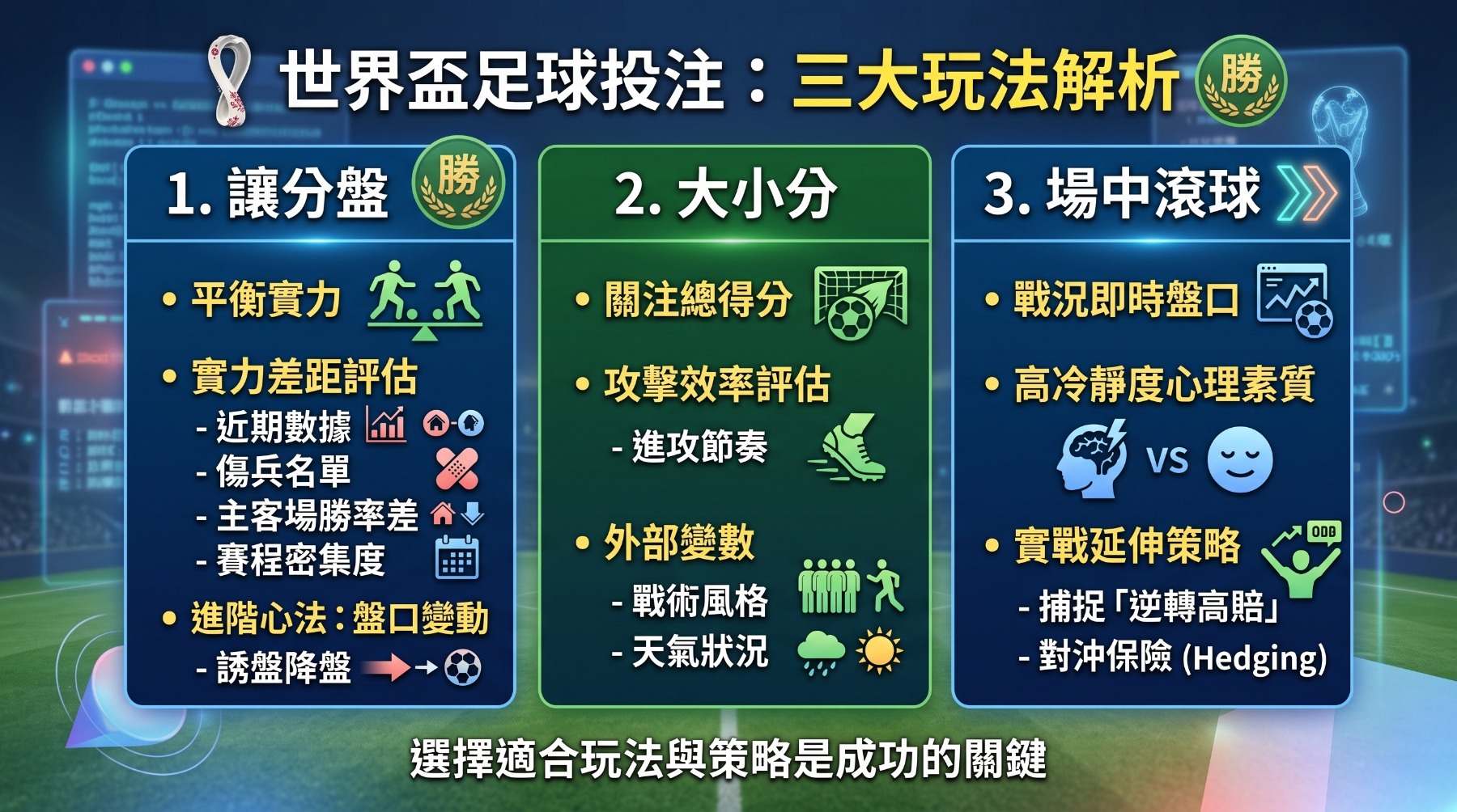 2026世界盃賽事盤口比較分析
